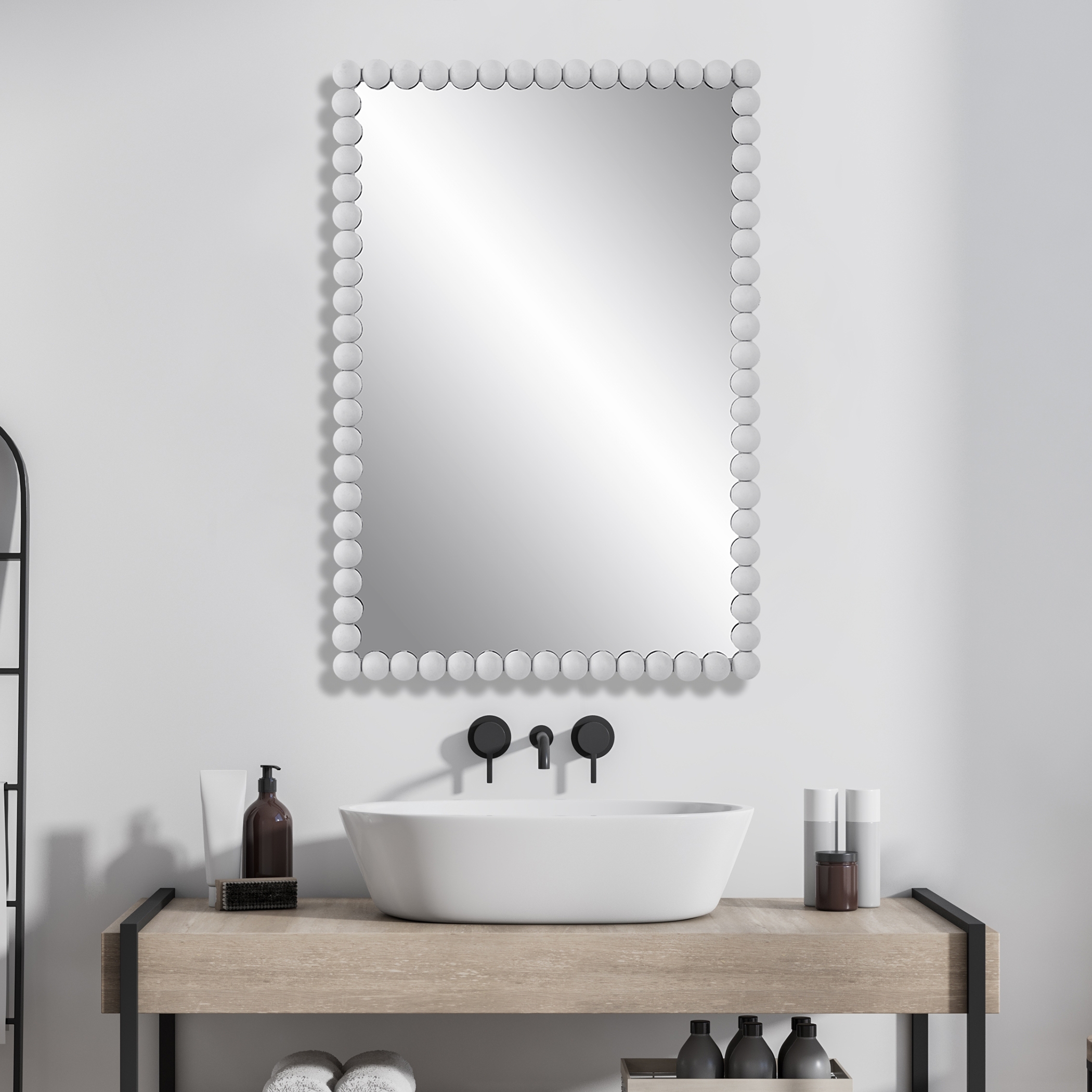 Serna White Vanity Mirror - Image 1