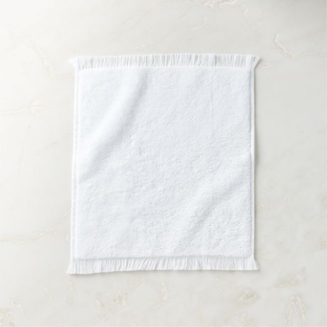 Kindred Organic Cotton White Washcloth by Kravitz Design - Image 0