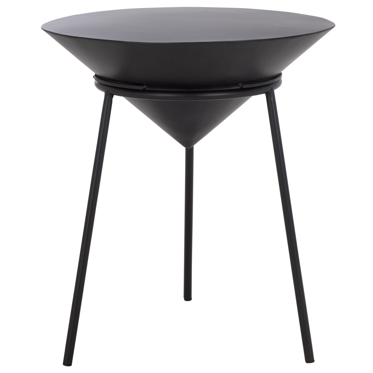 Apuline Side Table - Black - Safavieh - Image 4