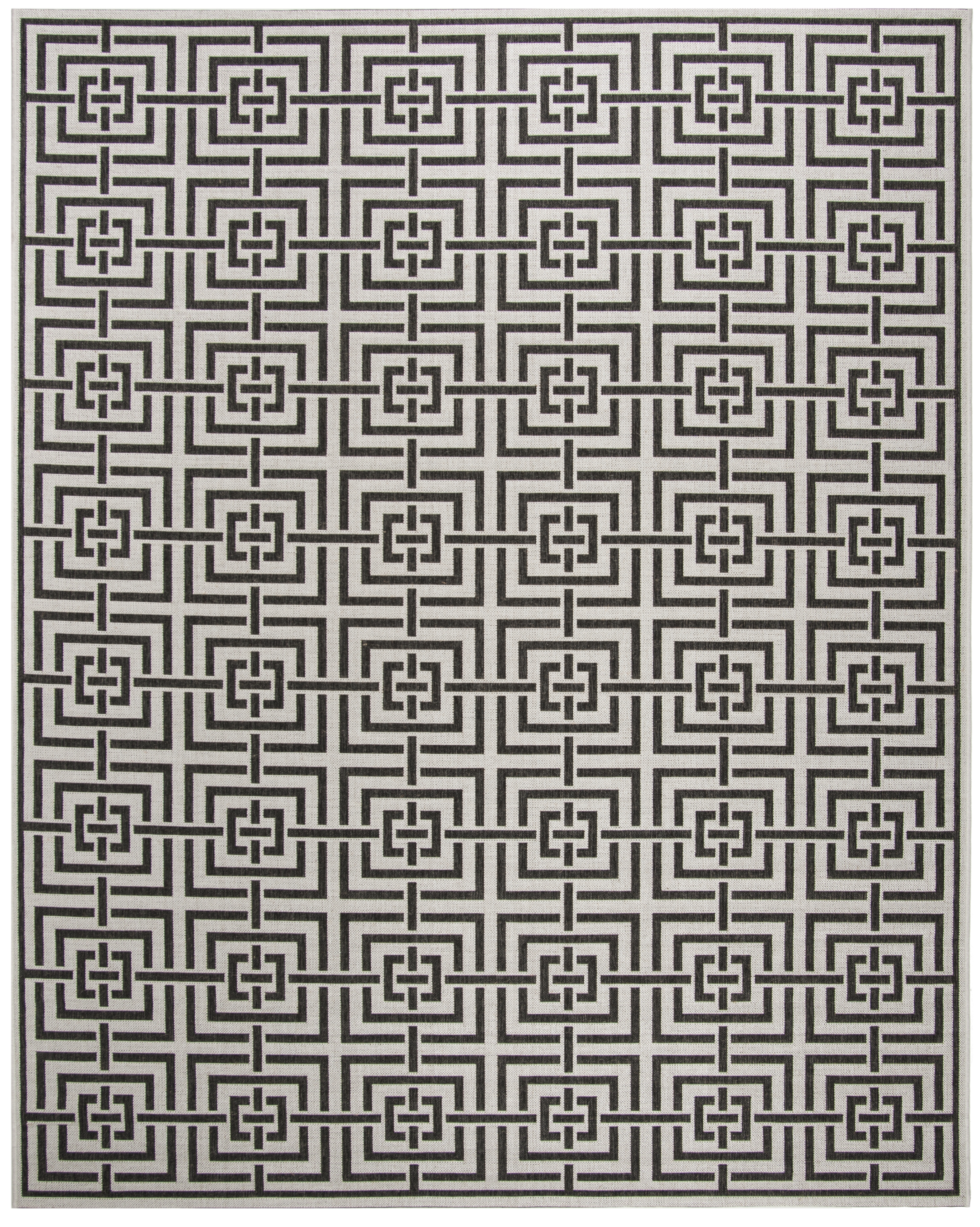 Arlo Home Indoor/Outdoor Woven Area Rug, LND128A, Light Grey/Charcoal,  8' X 10' - Image 0