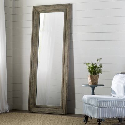 Solon Leaner Traditional Beveled Distressed Full Length Mirror - Image 0