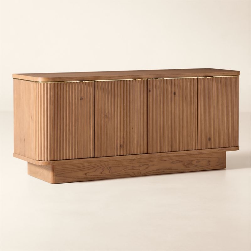 Davison 60" Fluted Oak Media Console - Image 8