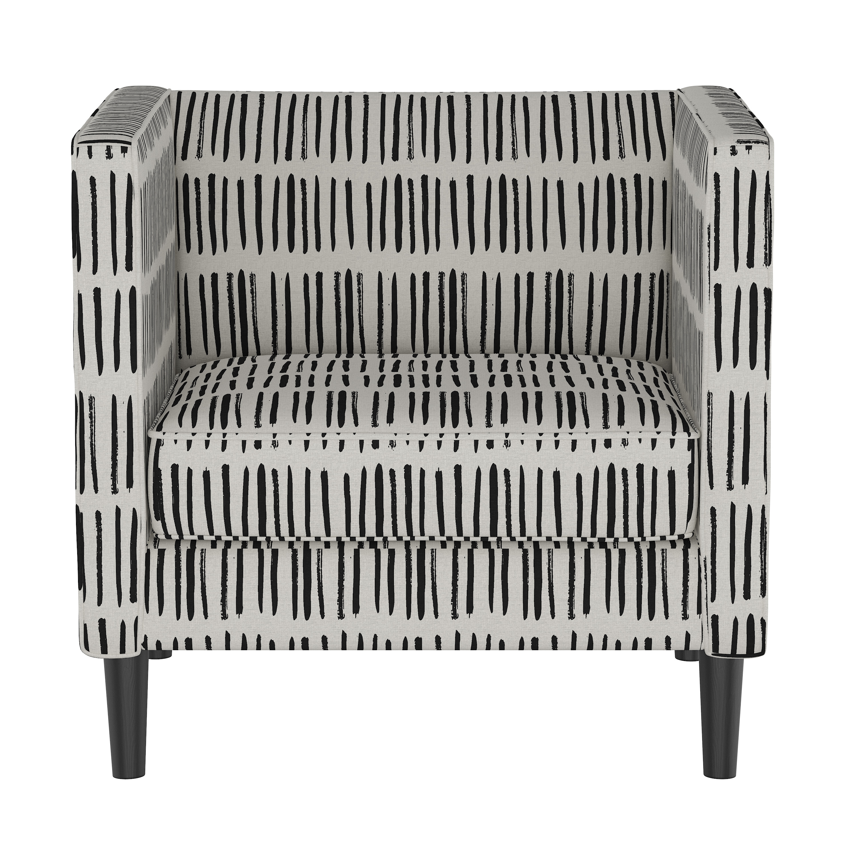 Humboldt Chair, Black & White Dash - Image 1
