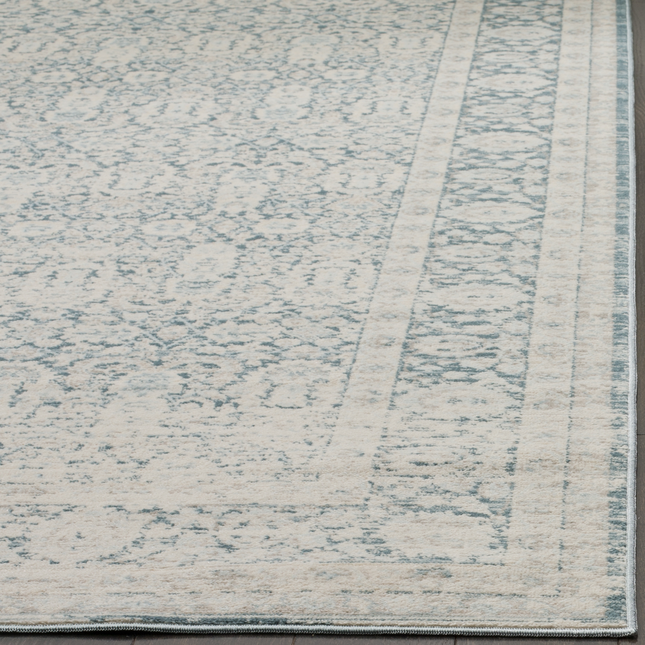 Arlo Home Woven Area Rug, ARC674B, Blue/Grey,  2' 2" X 8' - Image 2