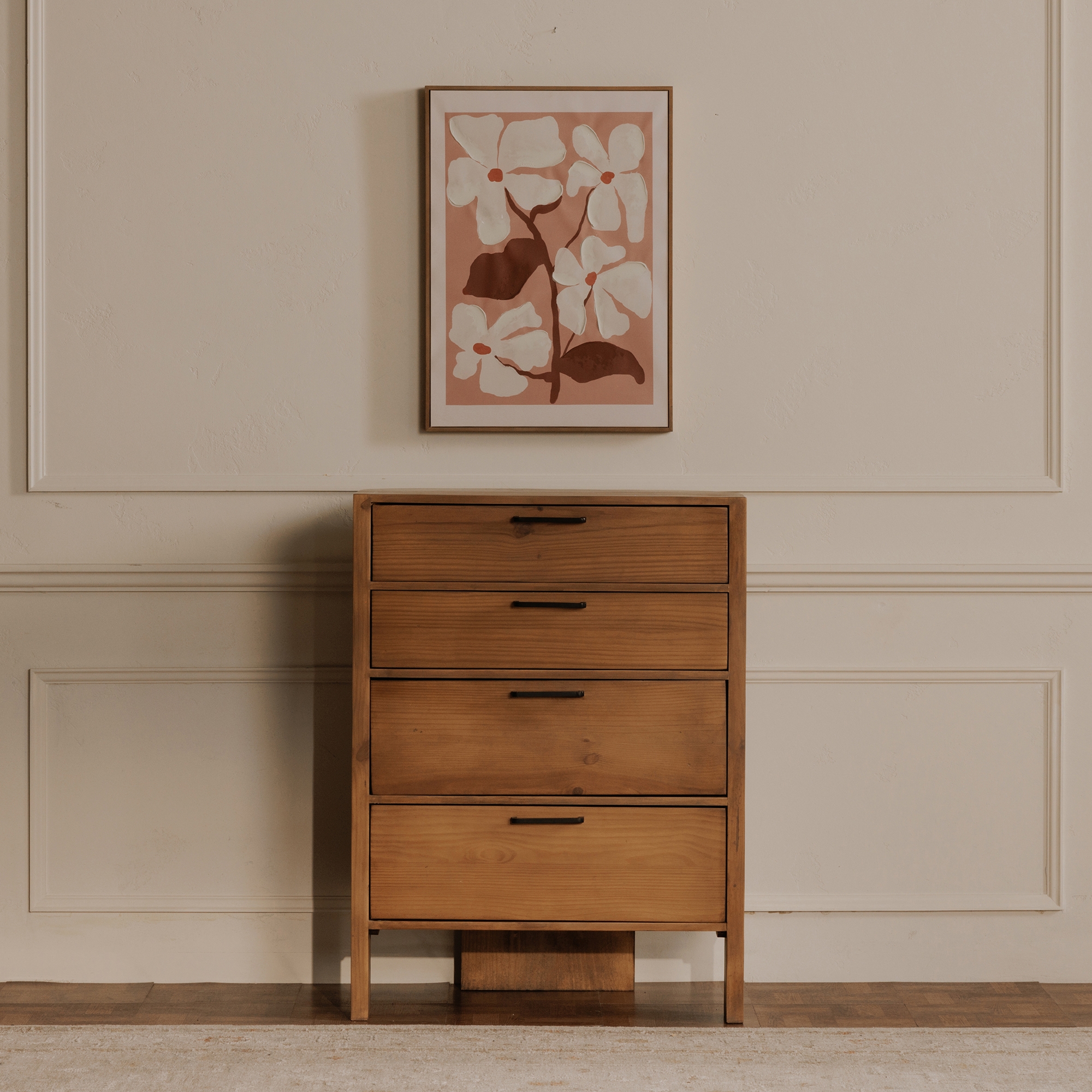 Lachlan 4 Drawer Chest Brown - Image 7