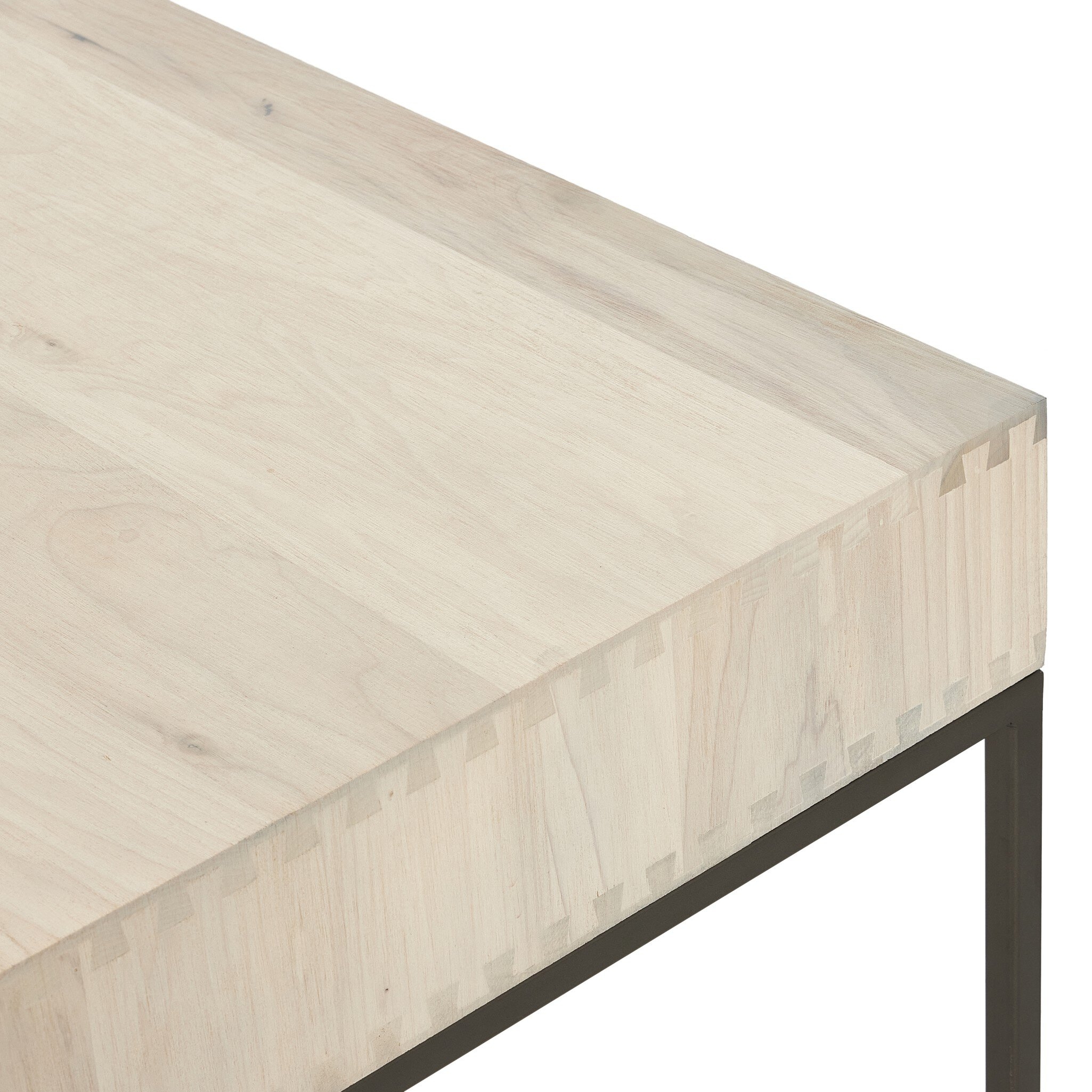 Trey Desk System With Wide Filing Cabinet - Dove Poplar - Image 9