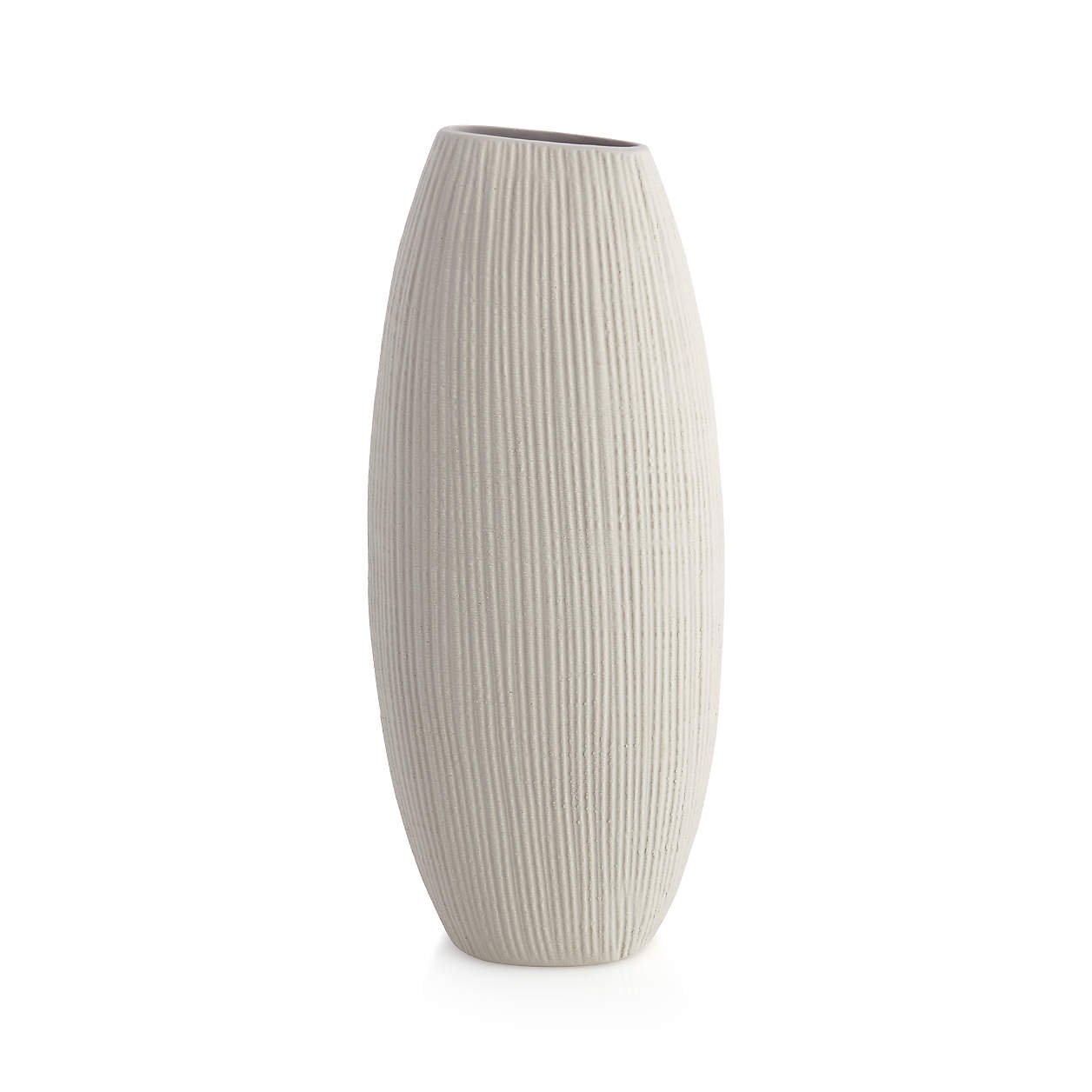 Alura Tall Vase, Cream - Image 0