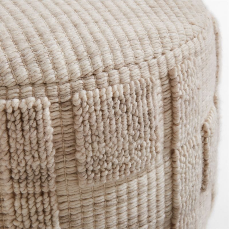 Zio Arctic Ivory Kids Pouf - Image 3