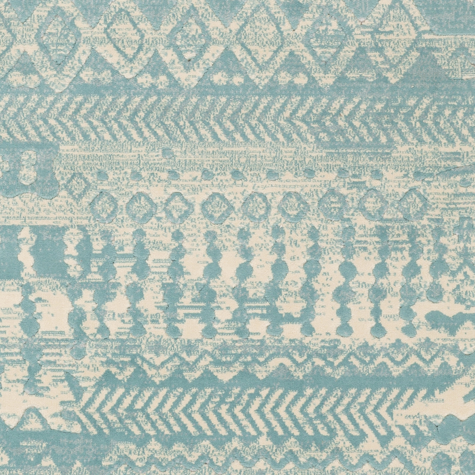 City Blue Indoor 7'3" x 2'8" Machine Woven Rug - Image 5