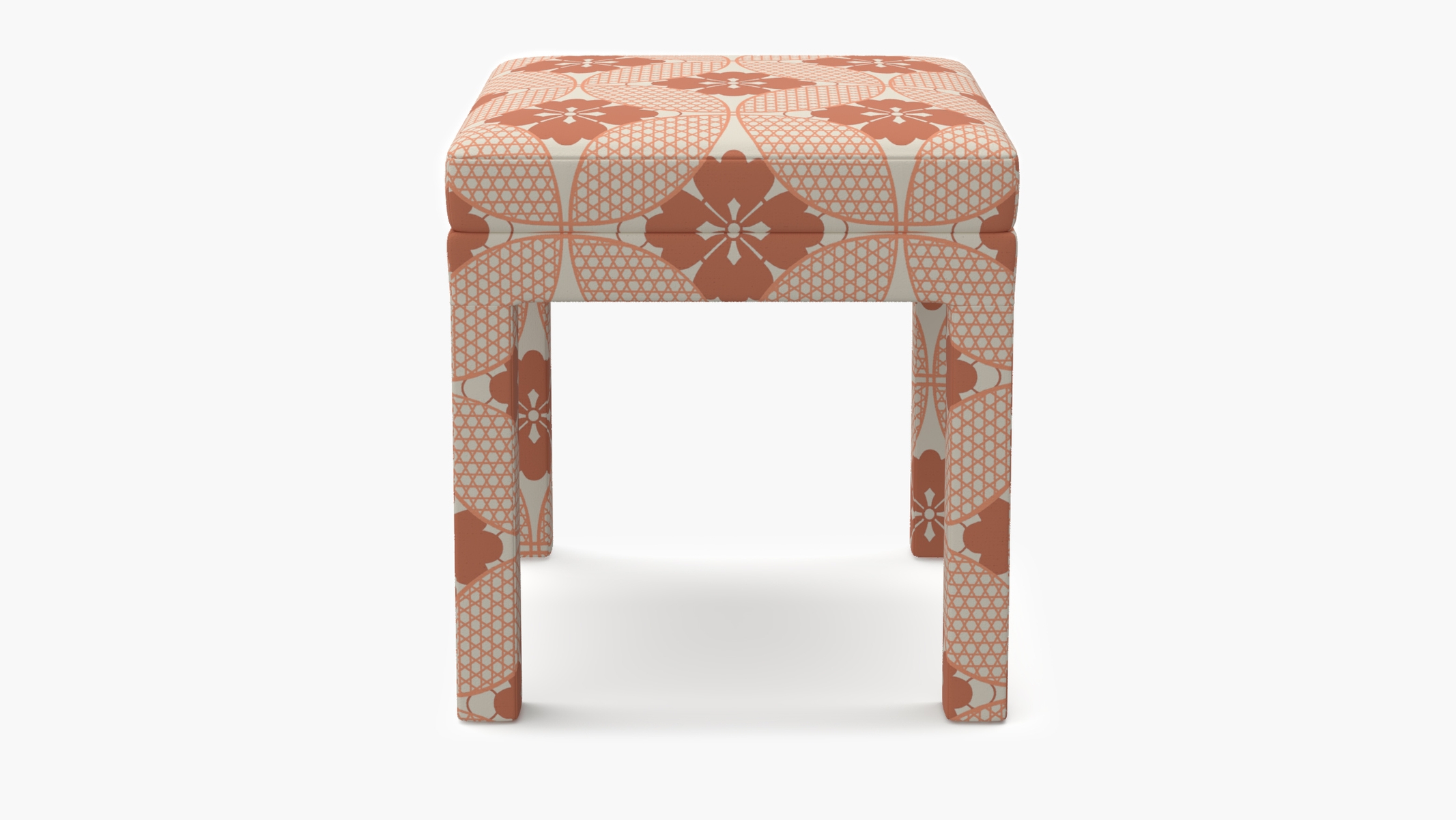 Parsons Ottoman, Coral Solaire - Image 0