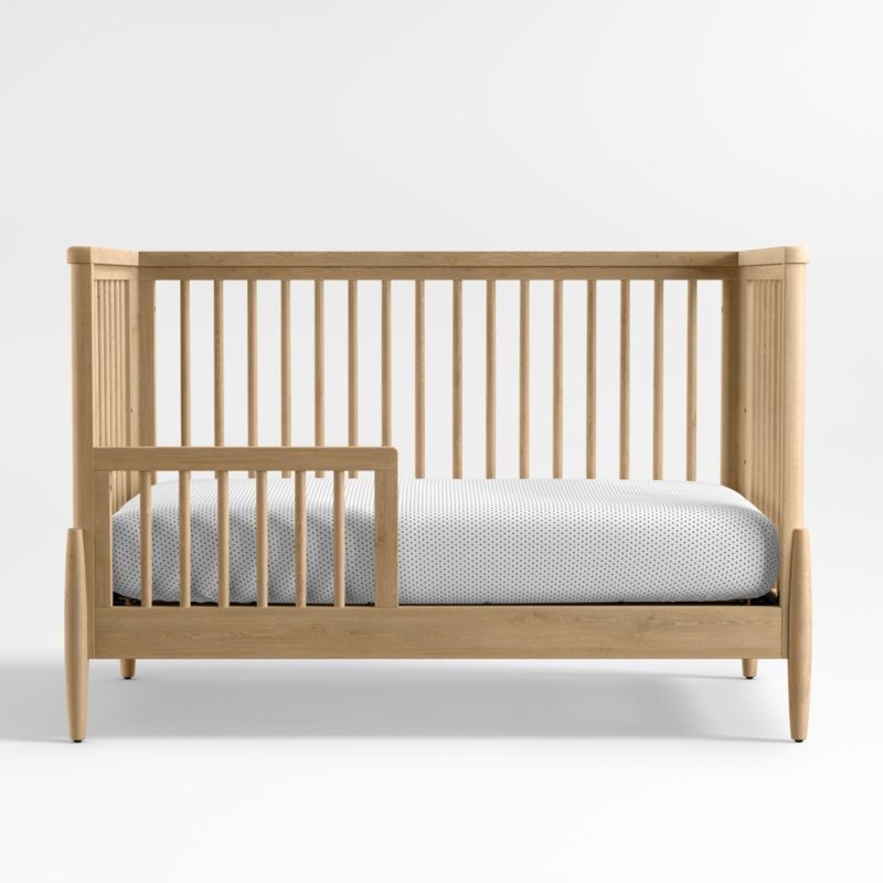 Bodie Natural Oak Wood Toddler Bed Rail - Image 6