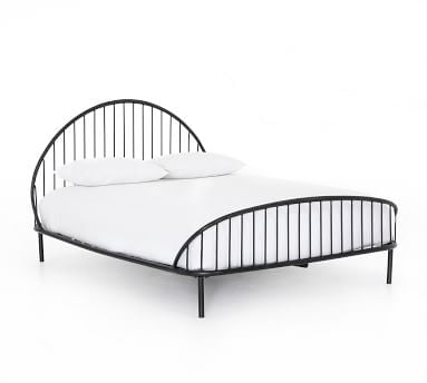 Laurina Iron Bed, Queen, Vintage Black - Image 1