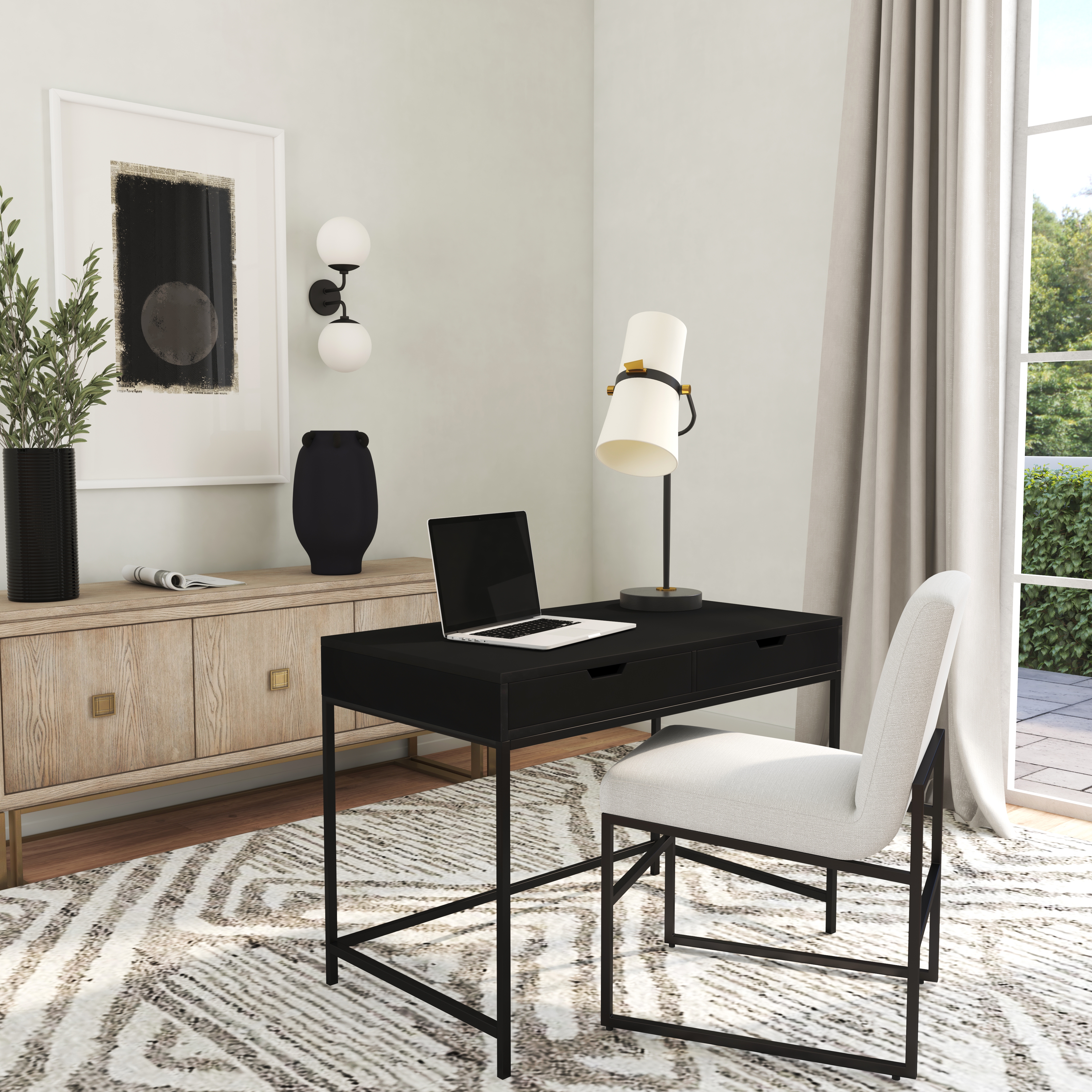 Belka Black Desk - Image 2