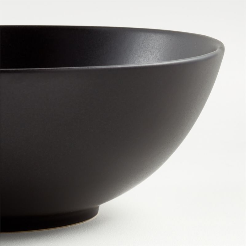 Craft Matte Black Stoneware Cereal Bowls, Set of 8 - Image 5