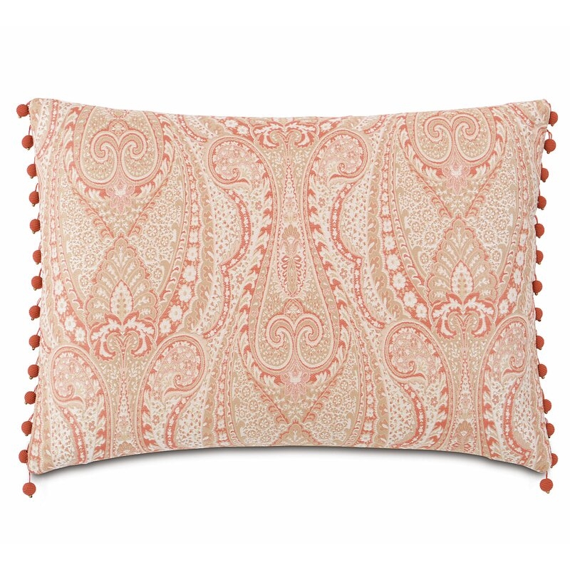 Eastern Accents Rena Beaded Trim Lumbar Pillow Cover & Insert - Image 0