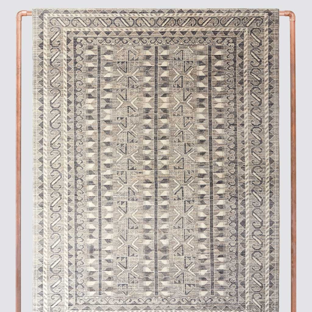 The Citizenry Suhad Hand-Knotted Area Rug | 8' x 10' | Charcoal - Image 0