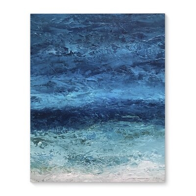 Deep Blue by Jessica Osborne - Unframed Painting Print on Canvas - Image 0