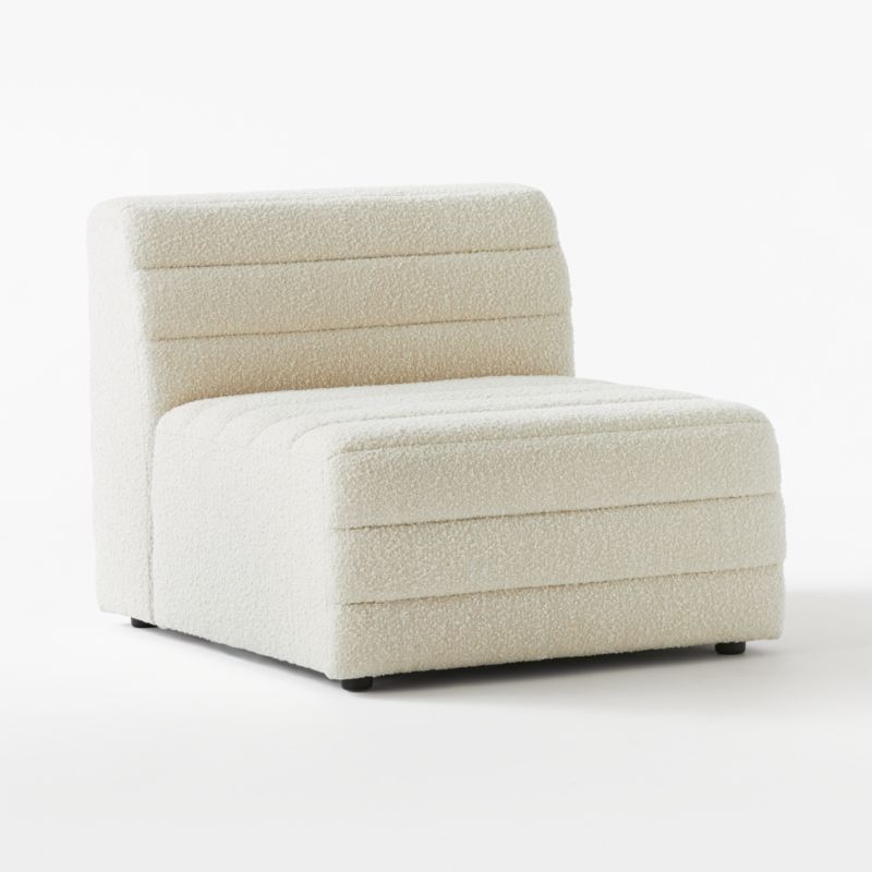 Strato Boucle Armless Chair - Image 2