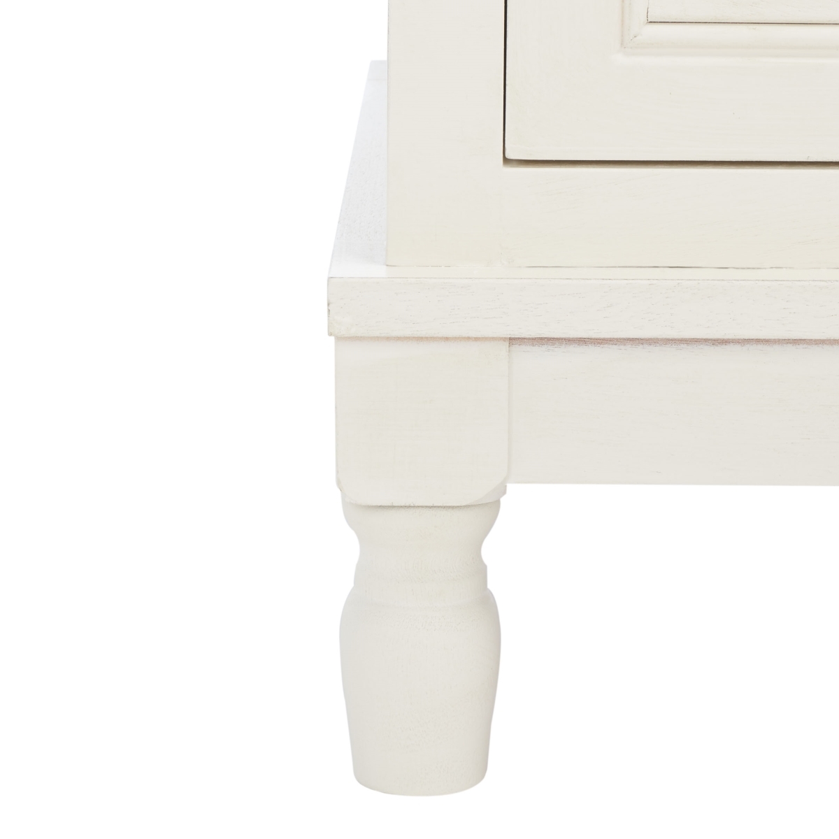 Tate 2 Door 1 Shelf Media Stand - Distressed / White - Safavieh - Image 4