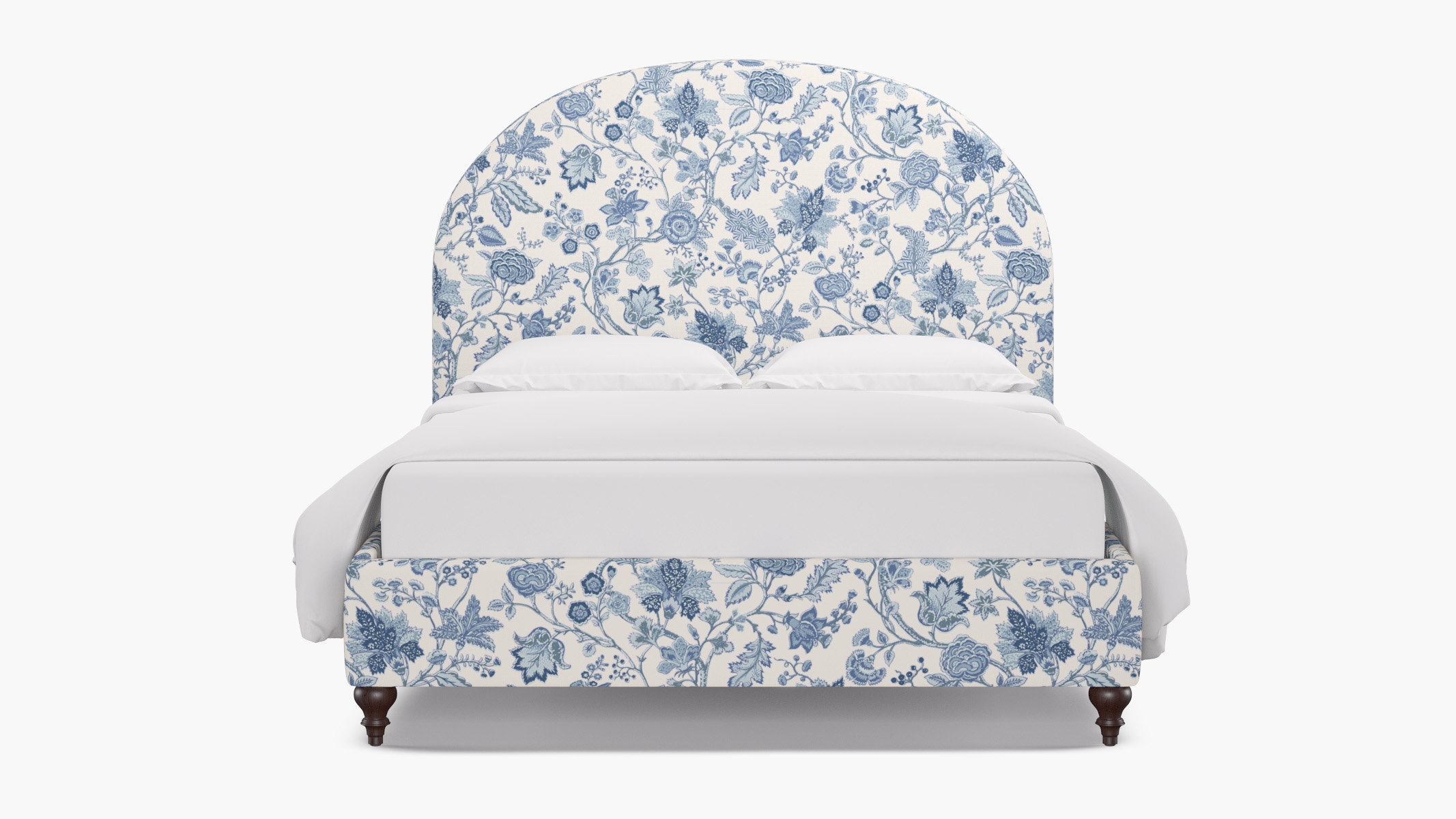 Demilune Bed, Delft La Vendee, Espresso Traditional Turned Leg, Twin - Image 0