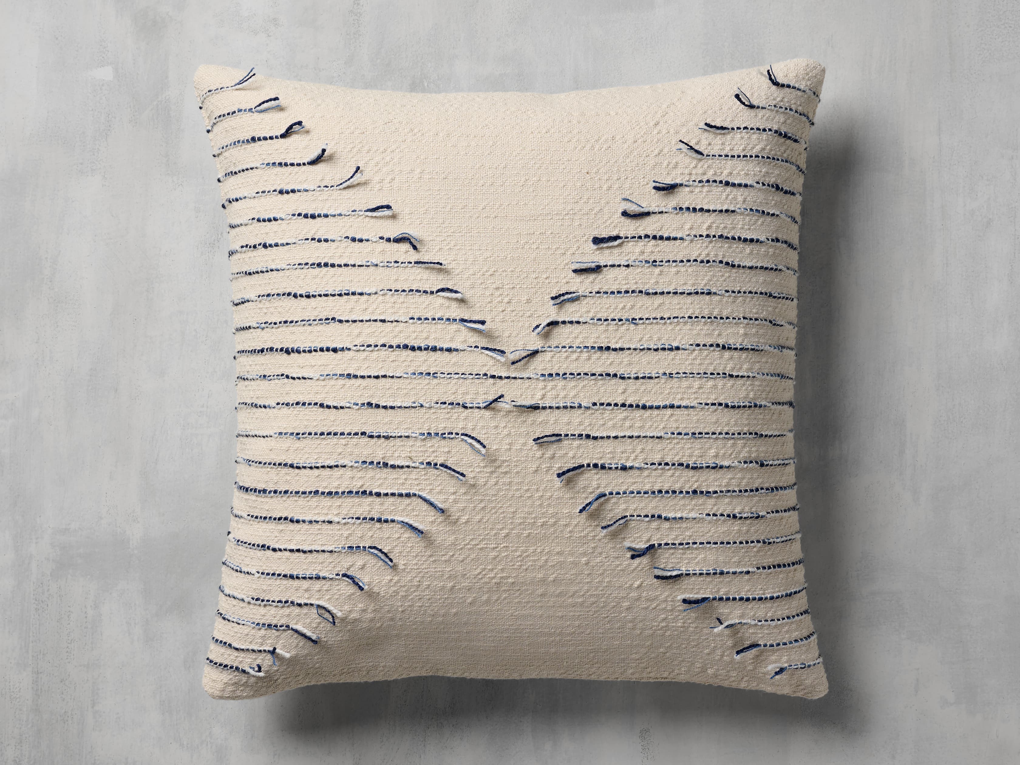 Centros Outdoor Pillow Cover in Cotton Natural - Image 0