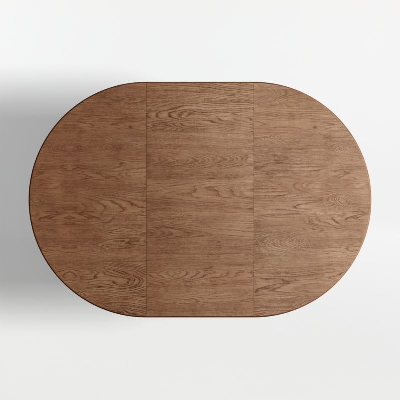 Hearth 49"-71" Oak Round Extendable Dining Table - Image 1