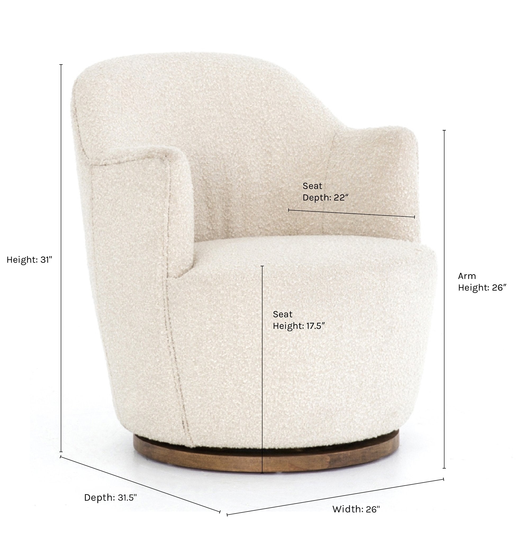 Margie Swivel Chair - Image 19