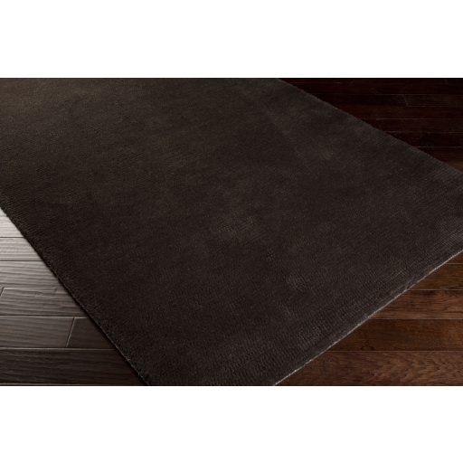 Cambria Black Indoor 2'6" x 8' Handmade Rug - Image 1
