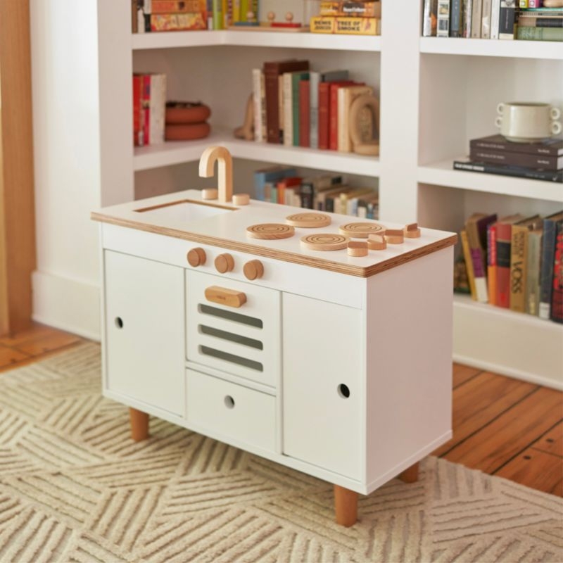 Lalo Coconut White Montessori Kids Play Kitchen - Image 1
