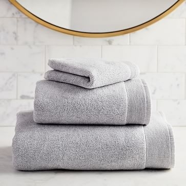 Organic Luxury Fibrosoft Towel Set, White, Set of 3 - Image 2