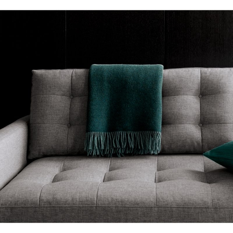 Petrie 2-Piece Corner Midcentury Sectional Sofa Felt Gray - Image 2