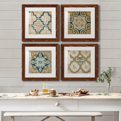 Villa Umbra I - 4 Piece Picture Frame Print Set on Canvas - Image 0