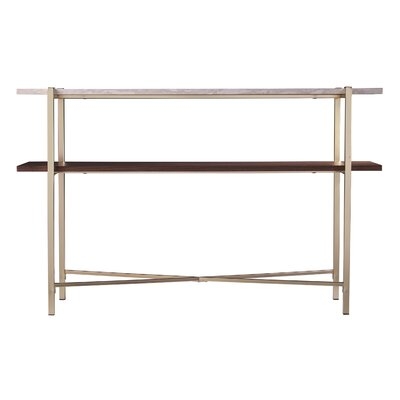 Ardmillan Faux Marble Console Table W/ Storage - Image 0