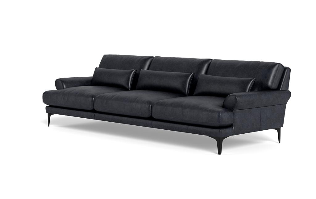 Maxwell Leather 3-Seat Sofa by Apartment Therapy - Image 2