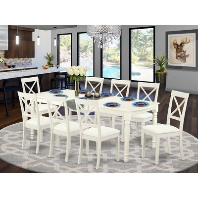 Feasterville Butterfly Leaf Rubberwood Solid Wood Dining Set - Image 0