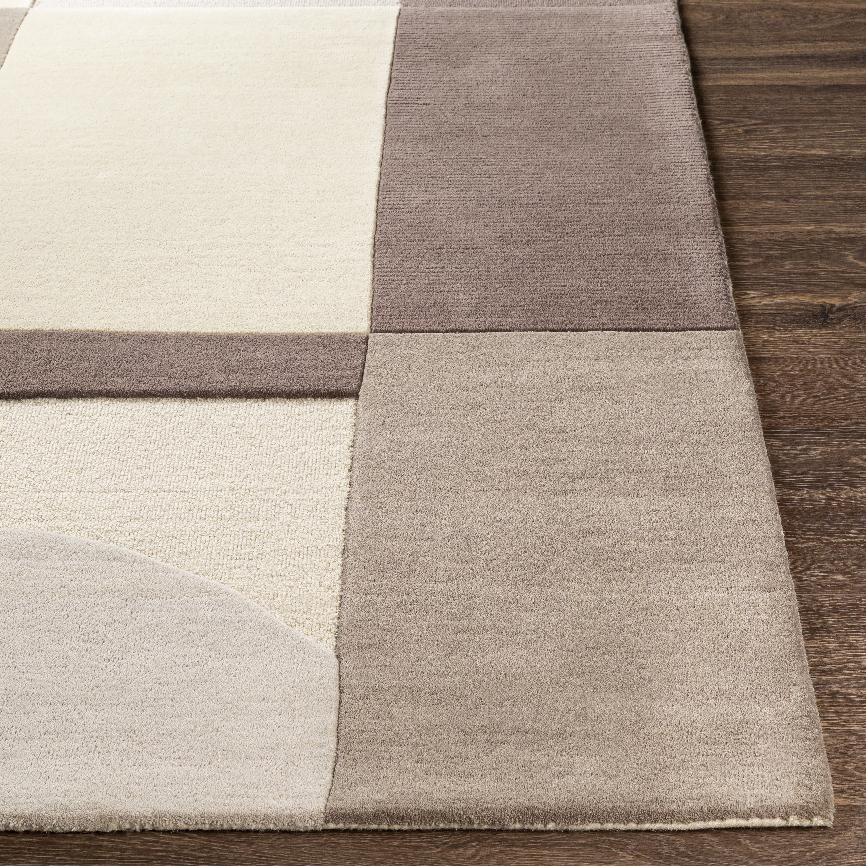 Brooklyn Beige Indoor 8'10" x 12' Handmade Rug - Image 2