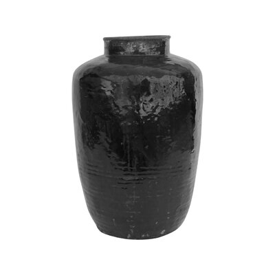 Uckfield Black 26" Indoor / Outdoor Earthenware Floor Vase - Image 0