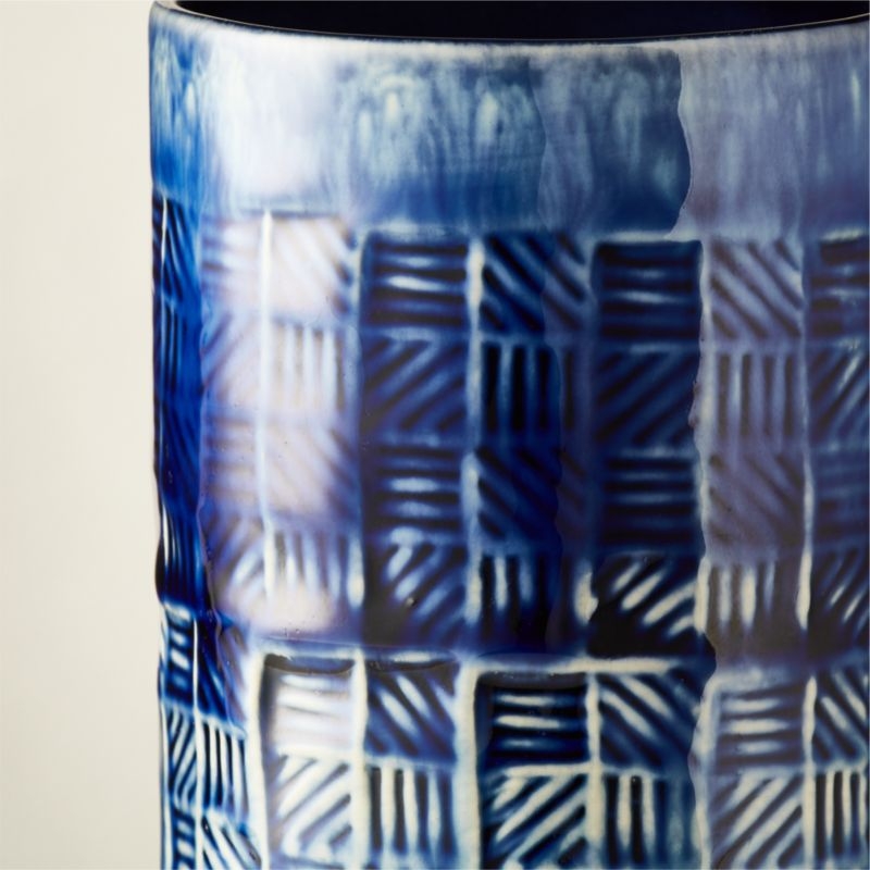 Intersect Indigo Vase - Image 2