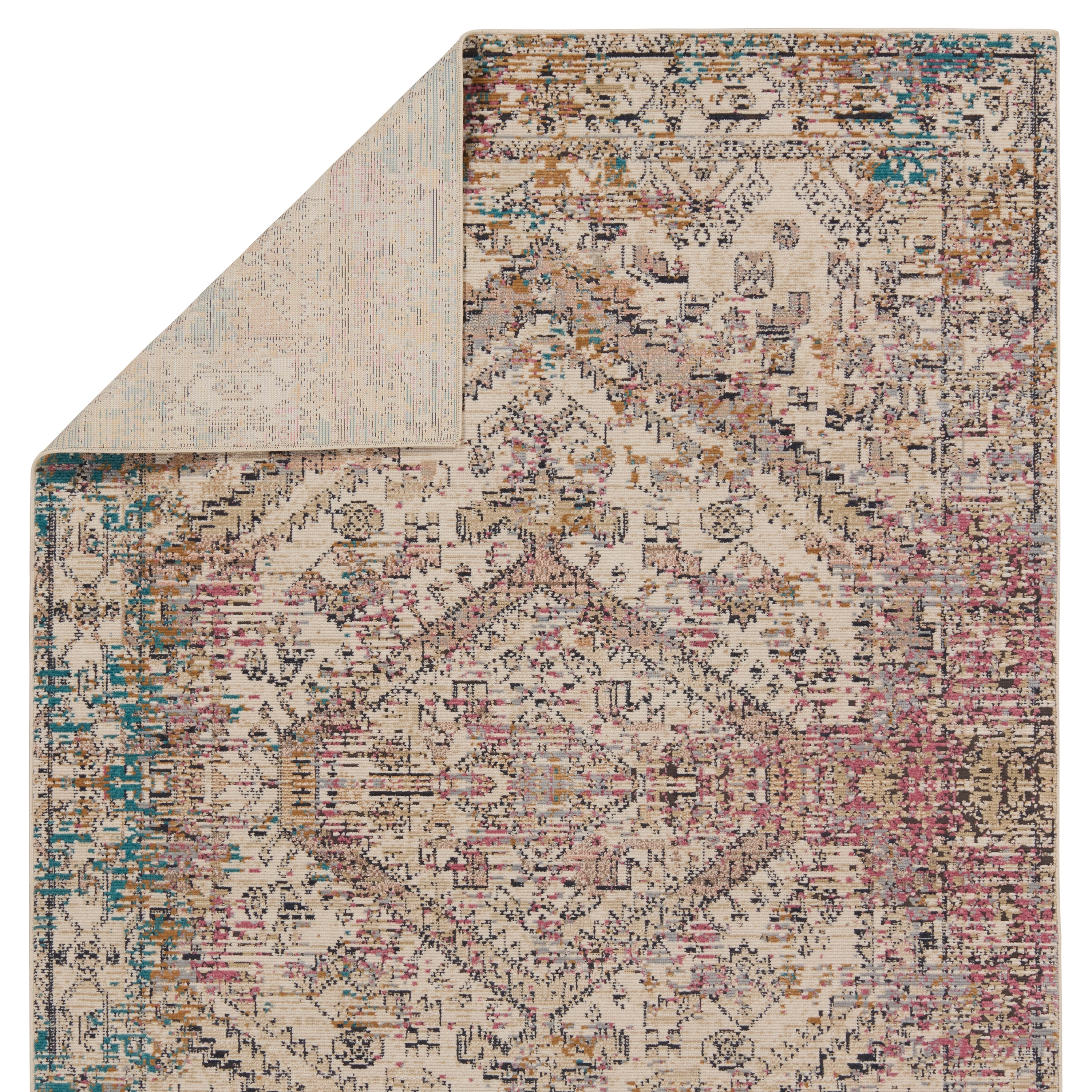 Vibe by Armeria Indoor/Outdoor Medallion Multicolor/ Ivory Area Rug (8'X10') - Image 2