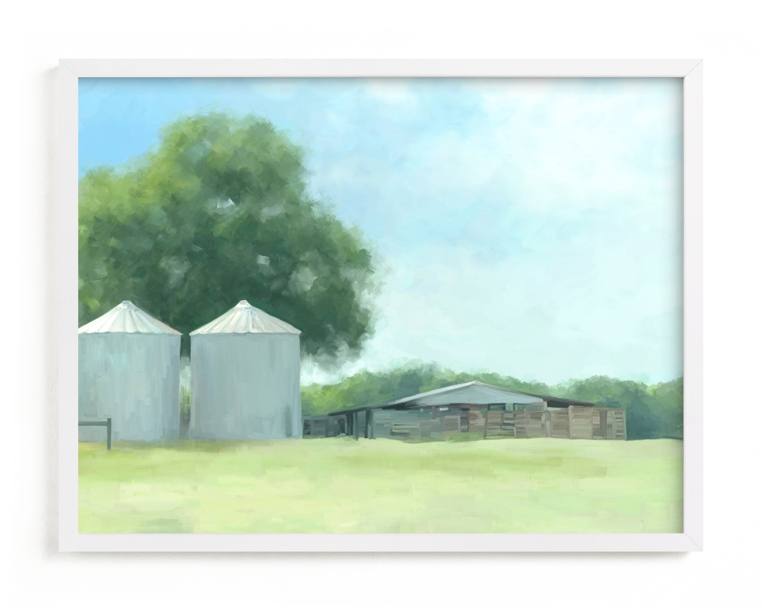 Two Silos Limited Edition Fine Art Print 2 - Image 0