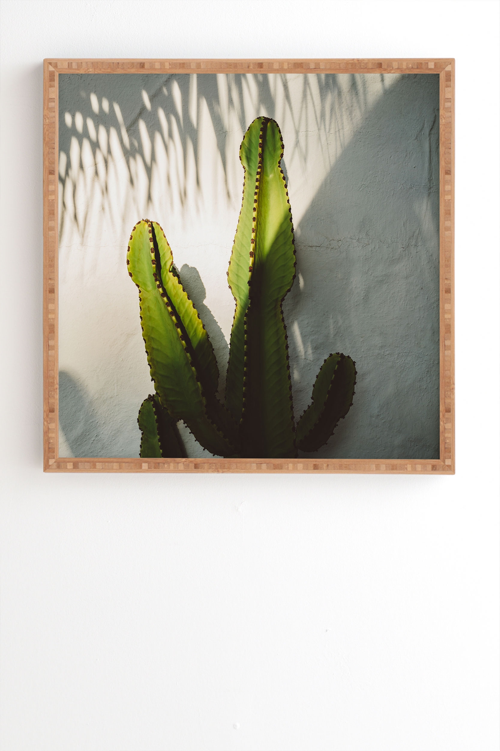 Socal Shadows by Bethany Young Photography - Framed Wall Art Bamboo 19" x 22.4" - Image 1
