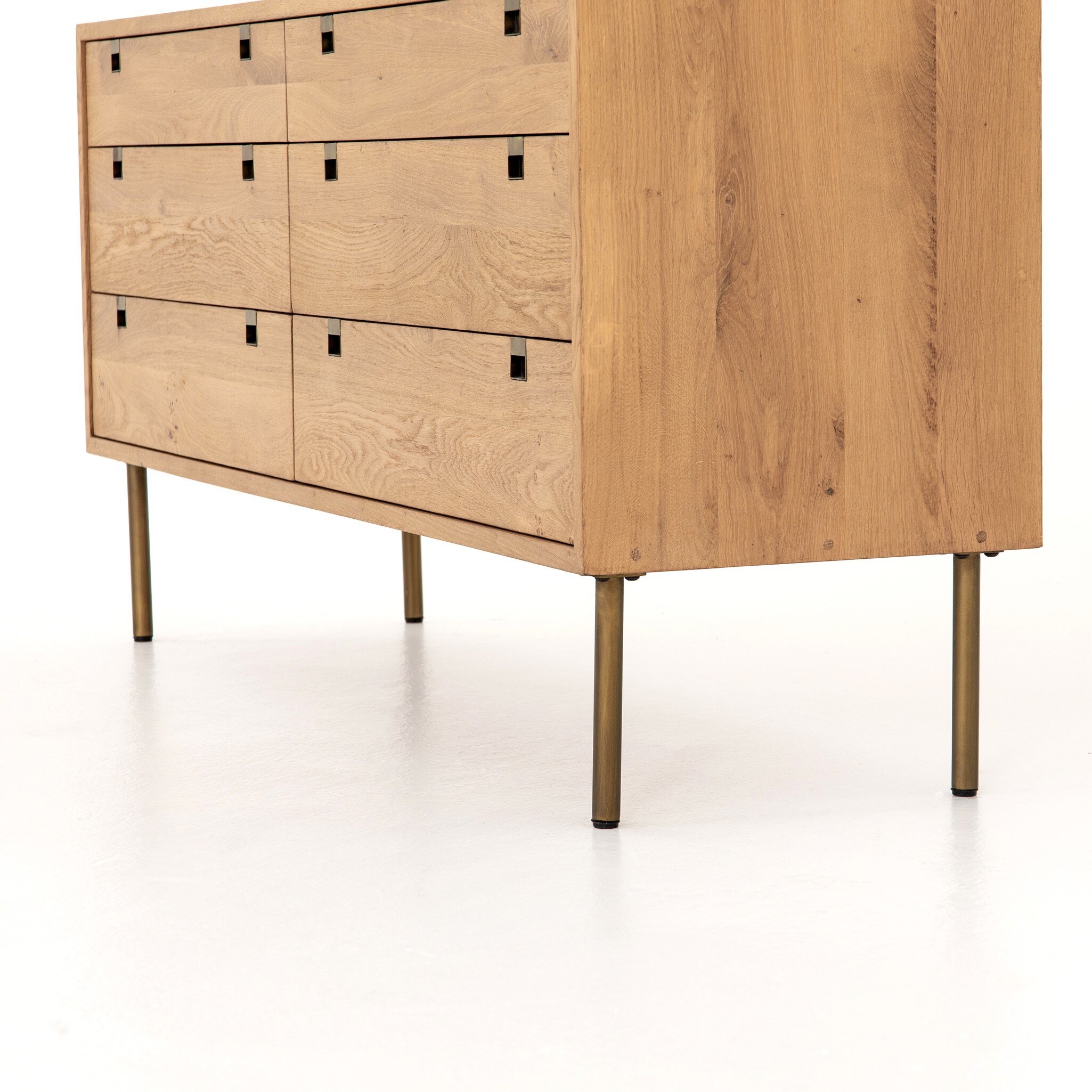 Carlisle 6 Drawer Dresser - Natural Oak - Image 10