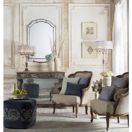 Oleander Metallic - Silver,Gold 48"H x 32"W x 1"D Accent Mirror - Image 1