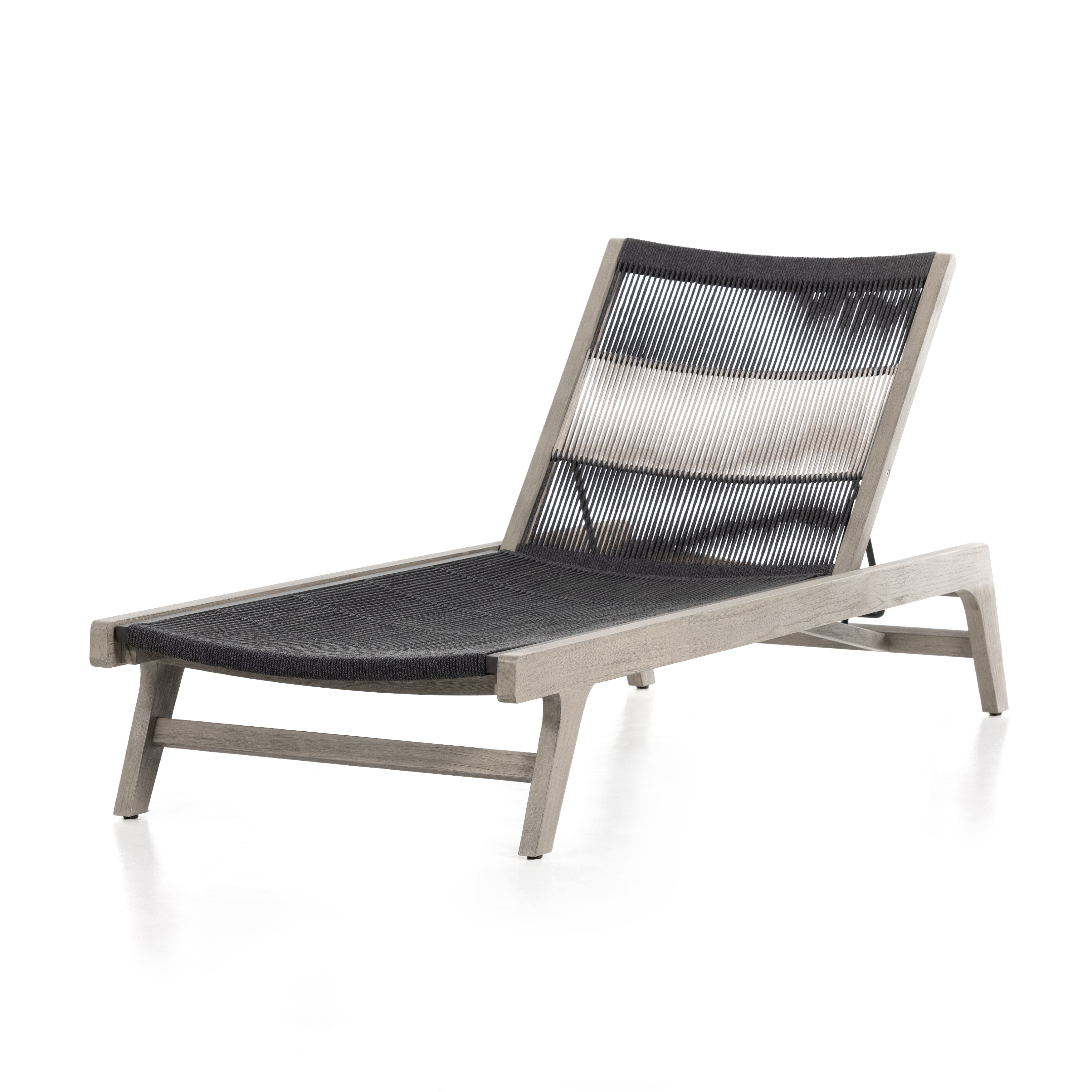 Julian Outdoor Chaise Lounge-Grey - Image 0