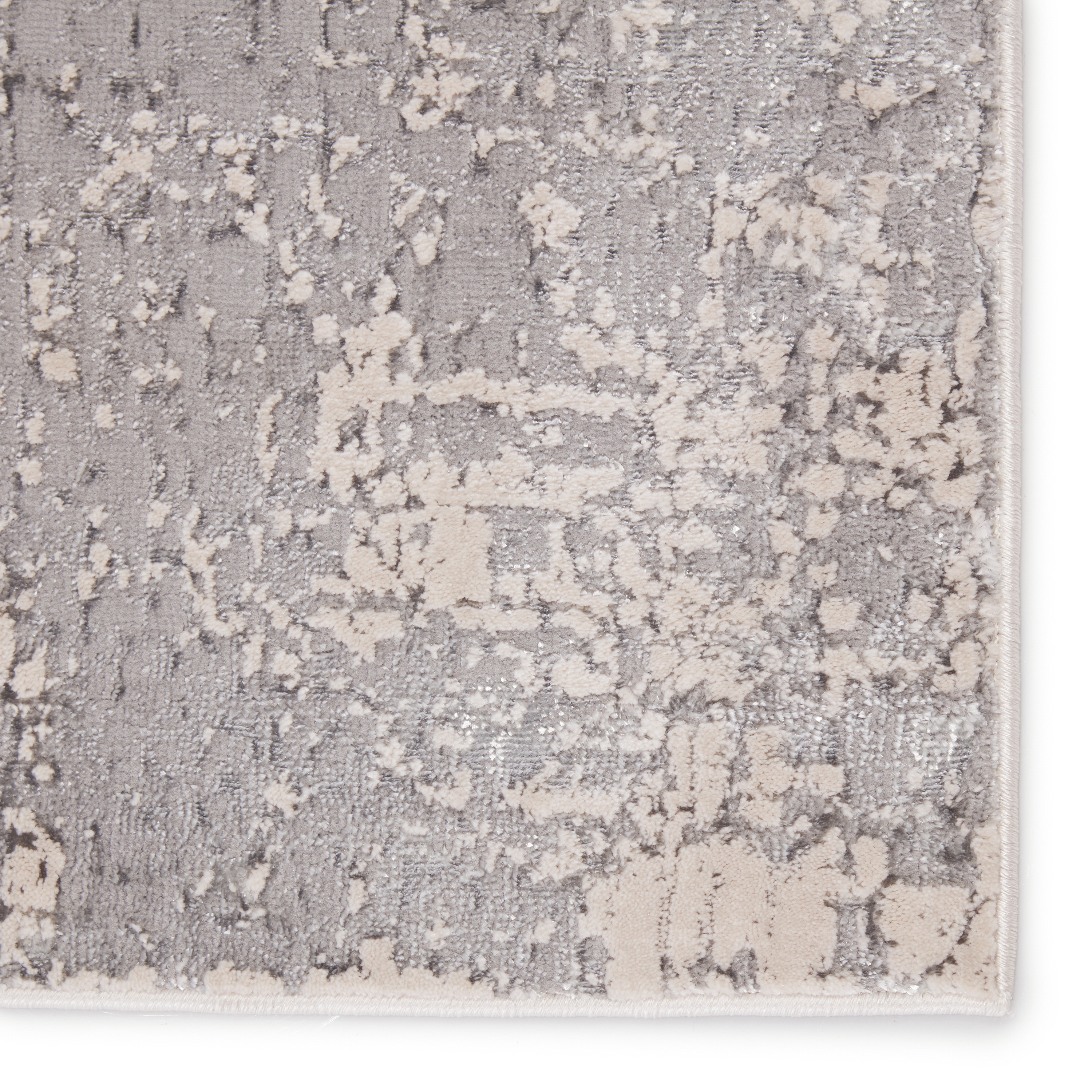 Calibra Abstract Gray/ Silver Area Rug (9'6"X13') - Image 3