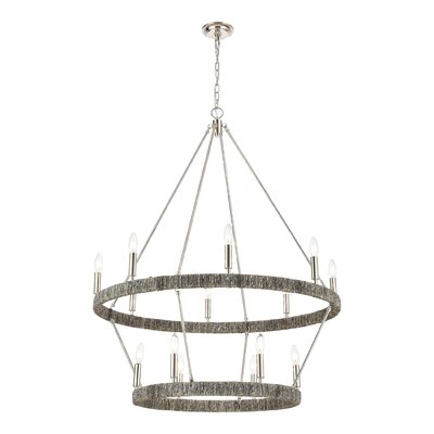 Addysan 14-Light Chandelier In Polished Nickel - Image 0