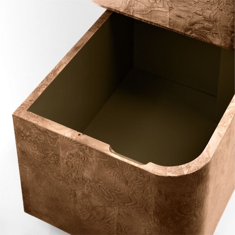 Greye 60" Burl Wood Desk with Swivel Drawers - Image 7