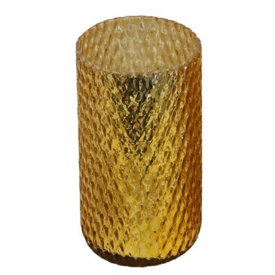 Theis Gold 7" Indoor / Outdoor Glass Table Vase - Image 0