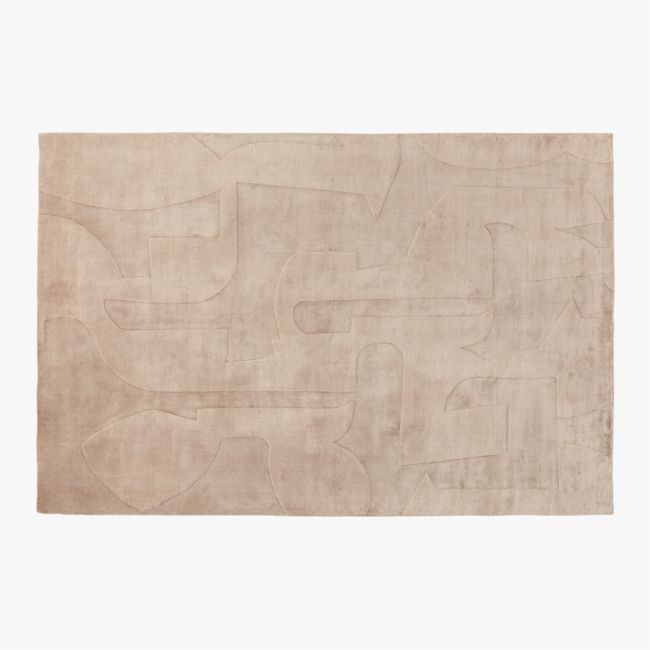 Eleyne Handloomed Coco Brown TENCEL™ Lyocell Area Rug 6'x9' - Image 0