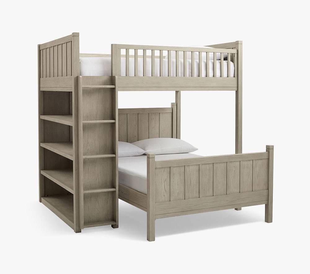 Camp Full Loft & Full Bed Set, Stone Gray, In-Home Delivery - Image 0